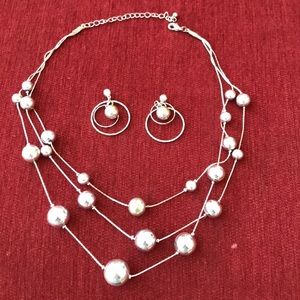 Necklace and earrings